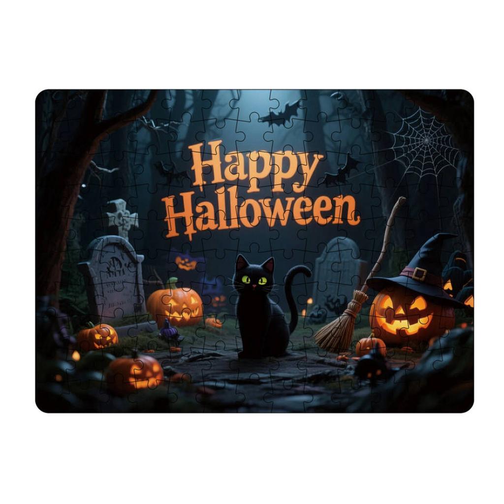 Słodkie zdjęcia puzzli na Halloween, Puzzle, Rodzinne gry edukacyjne, Rodzinne obrazy dekoracyjne.