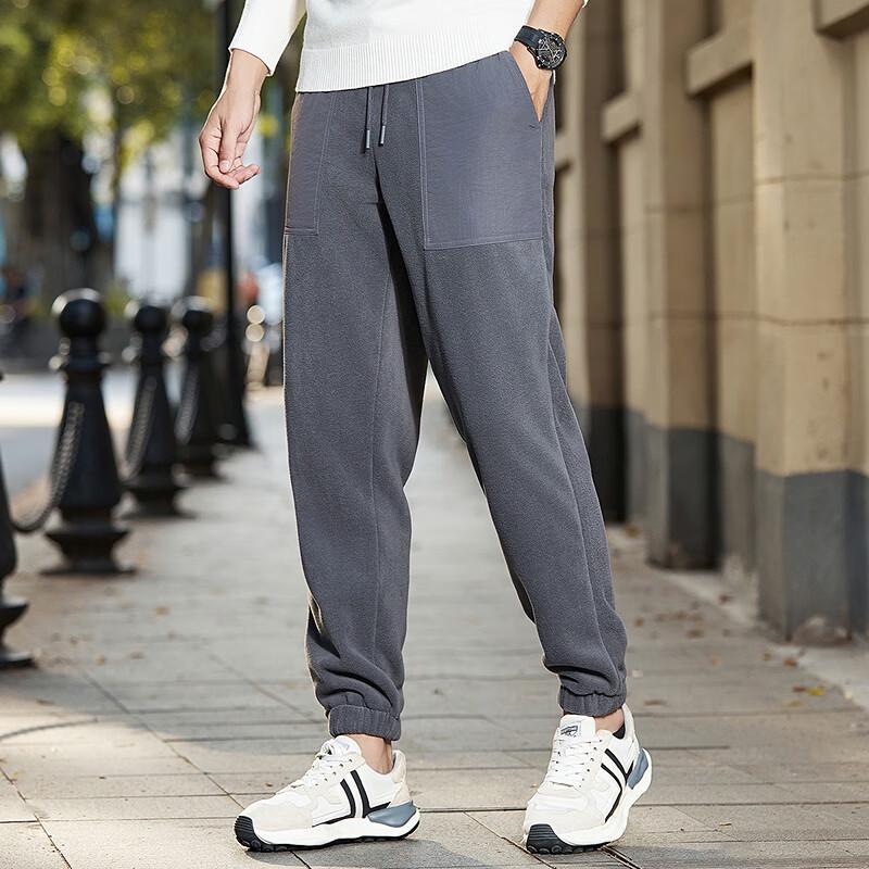 

FAPAI Men s Fleece Windproof Jogger Sweatpants L