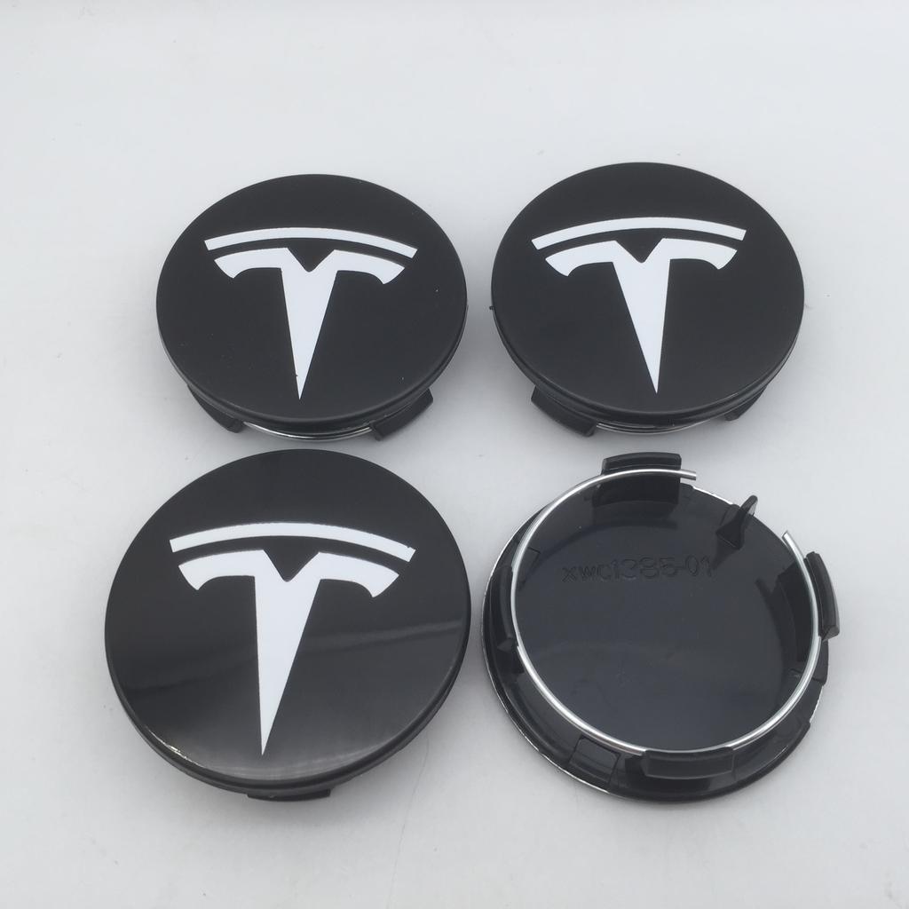 19+1pcs 57mm 56mm For Tesla Model 3 Model Y Model S X Car emblem Wheel hub Center Cap Badge covers Decals Styling accessories