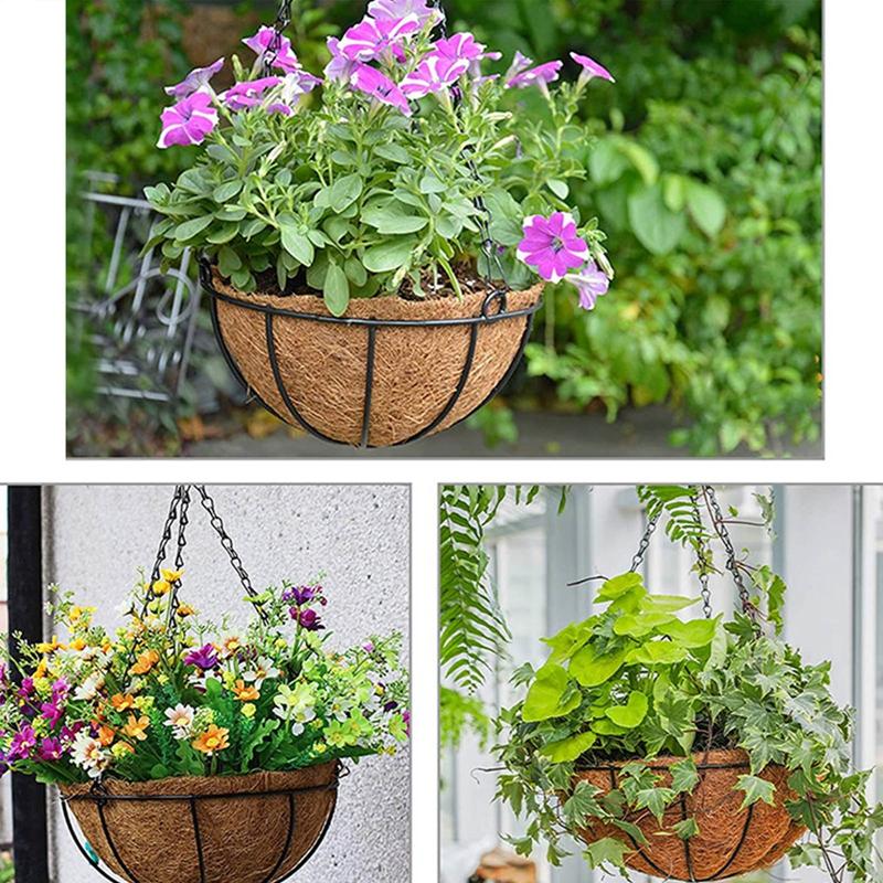 Neuer Kokosbrauner Hängekorb, Kokosfaser-Kissen, Blumenkorb, Orchideen-Pflanzung, Naturmaterial,