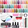 PHOENIXY 24 Colors Gel Nail Polish Nail Dryer 36W UV LED Lamp Soak Off Gel Varnish Manicure Set and DIY Nail Art Decoration Tools