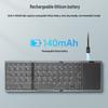 Ultradünne kabellose Bluetooth-Tastatur mit Touchpad für Handys & Tablets