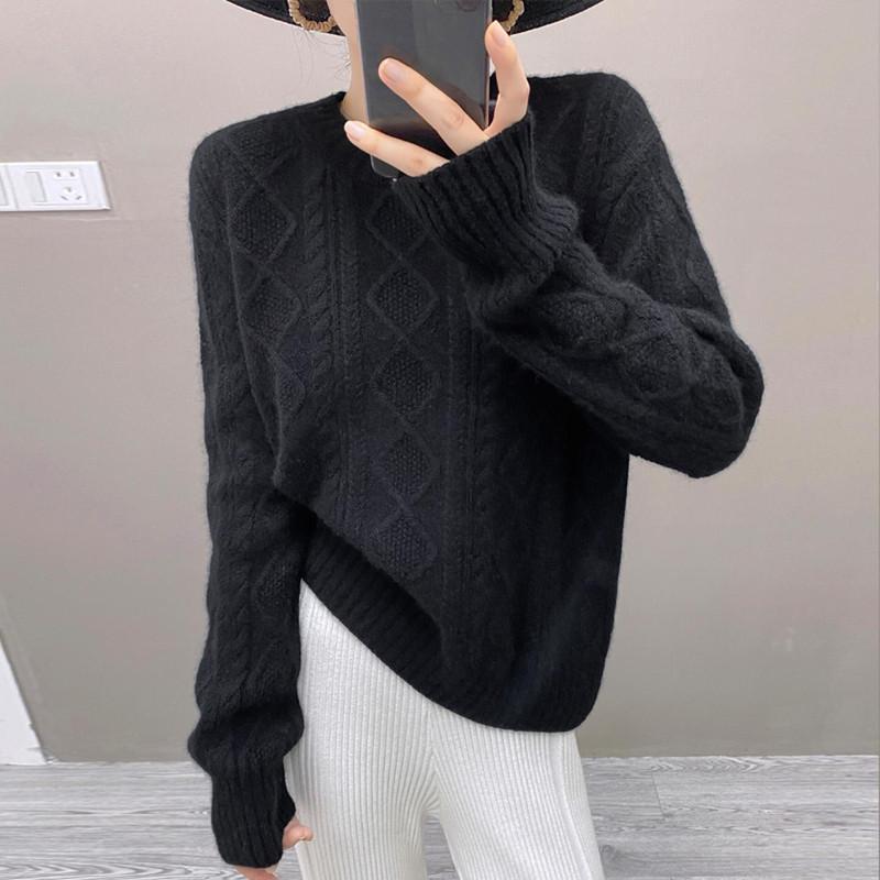 Qinghe 100% Pure Cashmere Women's Sweater - Ultra Soft Luxury Winter Pullover