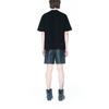 WE11DONE T-Shirts Unisex Black Crew Neck Moderate Straight Fit WD-TT3-22-783-U-BK