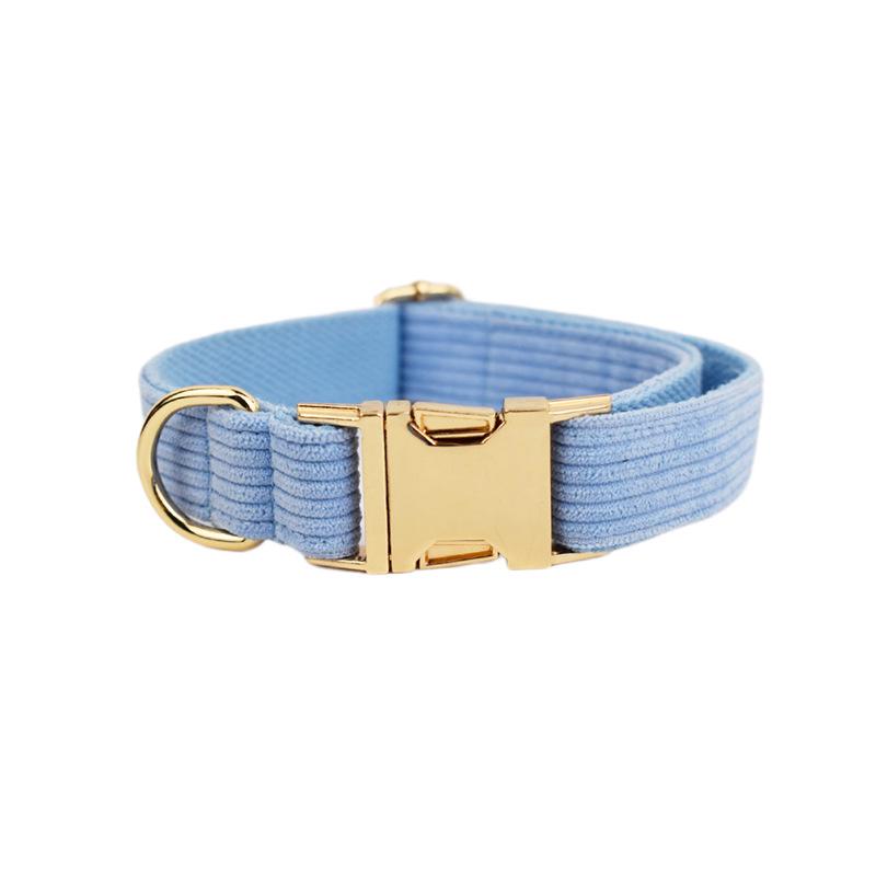Corduroy Stripe Series Custom Dog Collar - New Style Pet Neckwear