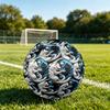 1 Stück Yin Yang Wölfe Thema Fußball, Größe 5, Leichtes PVC, Outdoor Trainingsfußball, Geschenk c6574