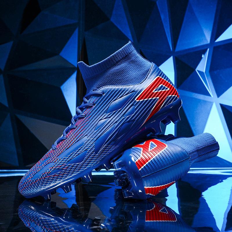 High-top Full-size Sports Shoes, Women's Long Nails, Teenagers' New Broken Nails, Football Shoes, Men's European Cup Training