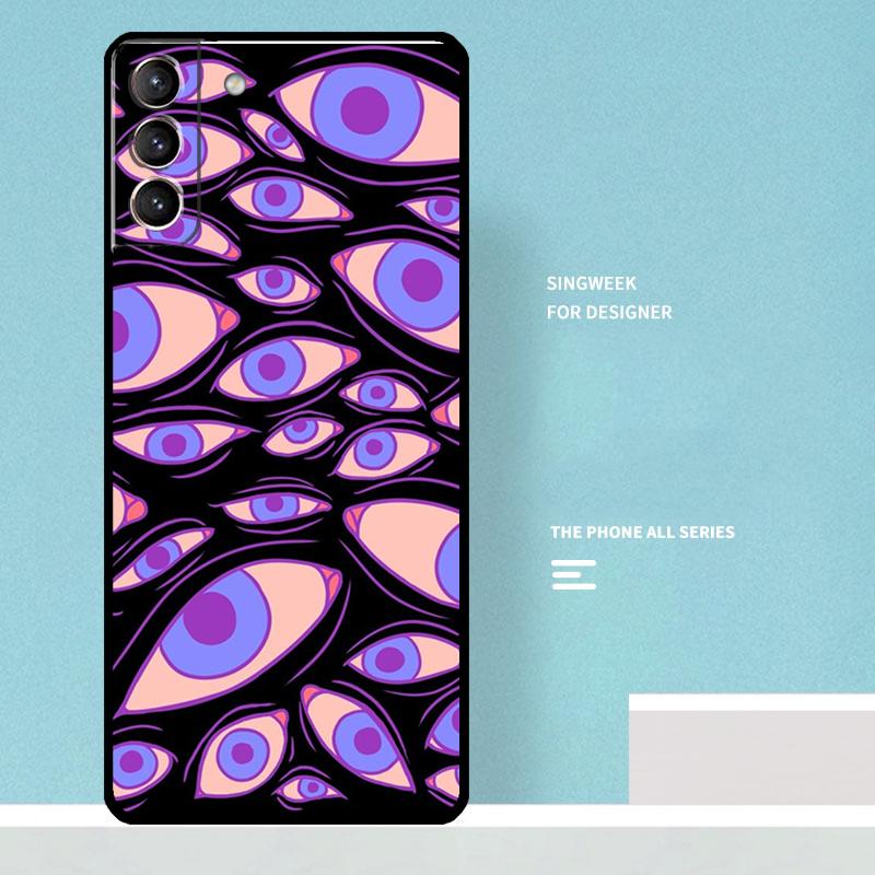 Eyes Pattern Case For Samsung Galaxy S25 Ultra S21 S22 S23 S24 Ultra S9 S10 S20 Plus S25 FE Phone Cover