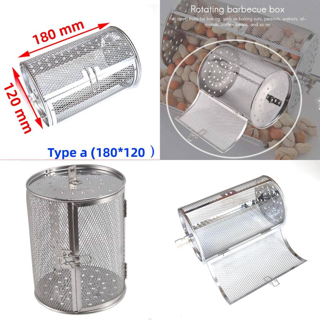 Modern Stainless Steel Roasting Basket With Removable Design For Oven Nut And Seed Preparation