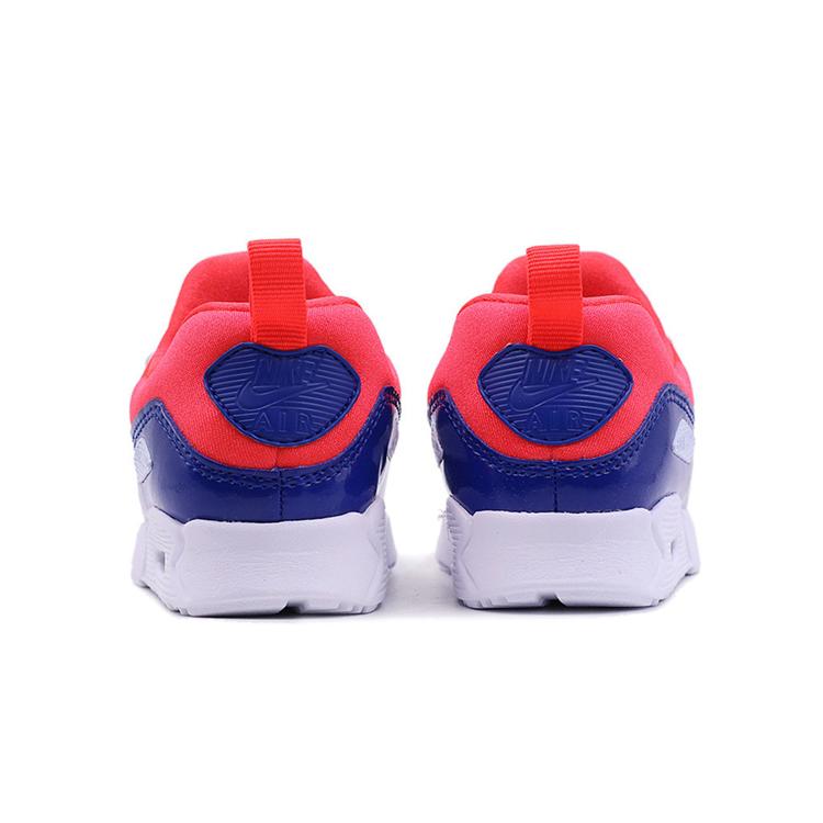 Nike Malé 90 Protiskluzové Tlumení Nízké Běžecké Boty Červená Modrá Bílá Kojenci A Batolata 881924-604