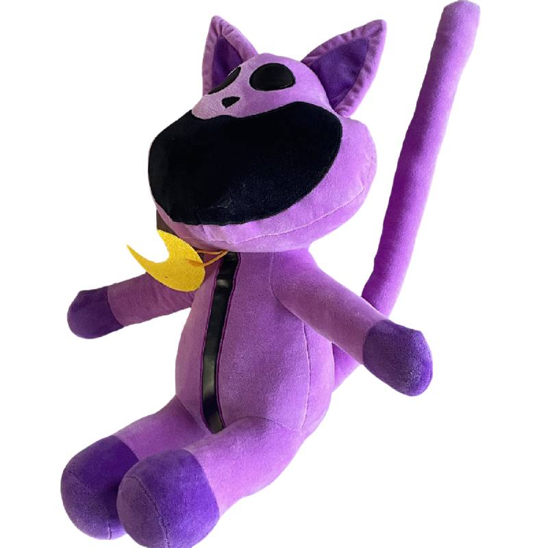 

Улыбающиеся плюшевые игрушки Poppy Playtime Critters Фиолетовый кот Ужасающая мягкая кукла 20cm/7.87in