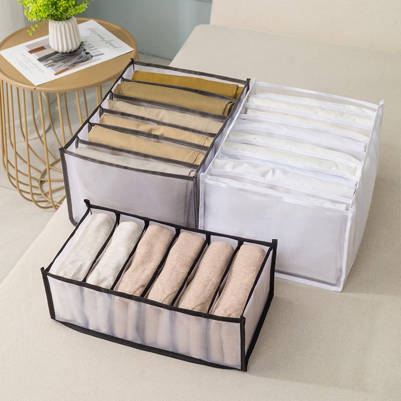 Foldable Mesh Lingerie Organizer: Sock, Bra, and Underwear Drawer Divider Box