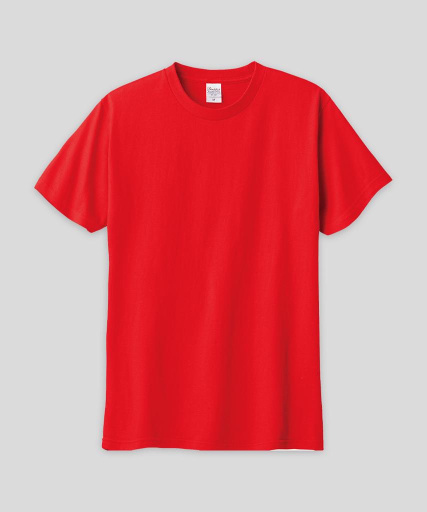 Peulinteuseuta 17-Count Basic Plain Layered Short Sleeve T-Shirt_Standard Length - Red