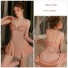 Good Morning with You Nocturne with Chest Pad Lace French Nightdress Pure Desire Sexy Satin Slim Homewear Pajamas
