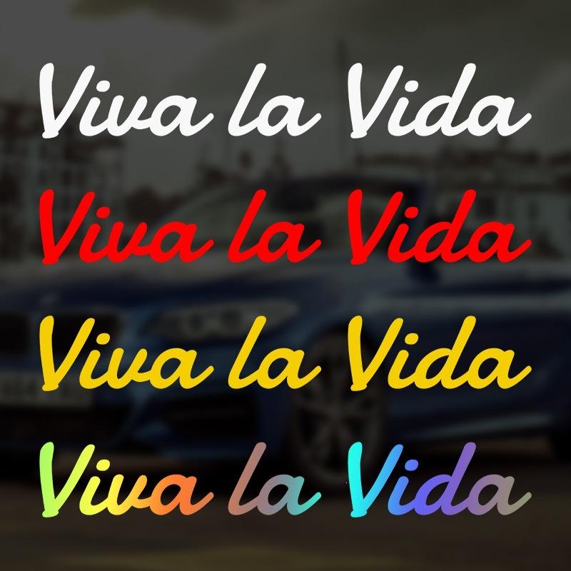 Viva La Vida Cool Stickers For Car Bumper And Door Motorcycle Helmet Street Racing Waterproof Decals