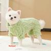 Cat Pajamas Chest Size Pet Clothes Turtleneck Design Cozy Winter Dog Pajamas Plush Turtleneck Sweater Fleece for Small for Boy