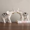 Resin Elephant Statue Luck Elephant Figurine Brings Good Luck Health Strength Ideal for Modern Rustic Living Room Office Bedroom