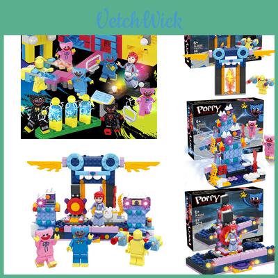 Ensemble de construction de figurines Poppy Playtime à collectionner 4-en-1 8-en-1 Blocs Huggy Wuggy
