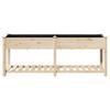 Garten Pflanzgefäß mit Regal Beige 203 x 53 x 76,5 cm