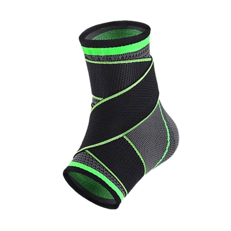 

Ankle Brace Support Ankle Compression Sleeve Socks Adjustable Foot Support for Baseball Basketball Football Running XXL зелёный