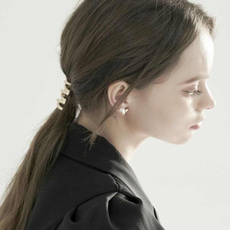 BESTY Old Money Look Metal Pony Hook Hair Cuff Hook Pony Hair Accessory Automatic Pin