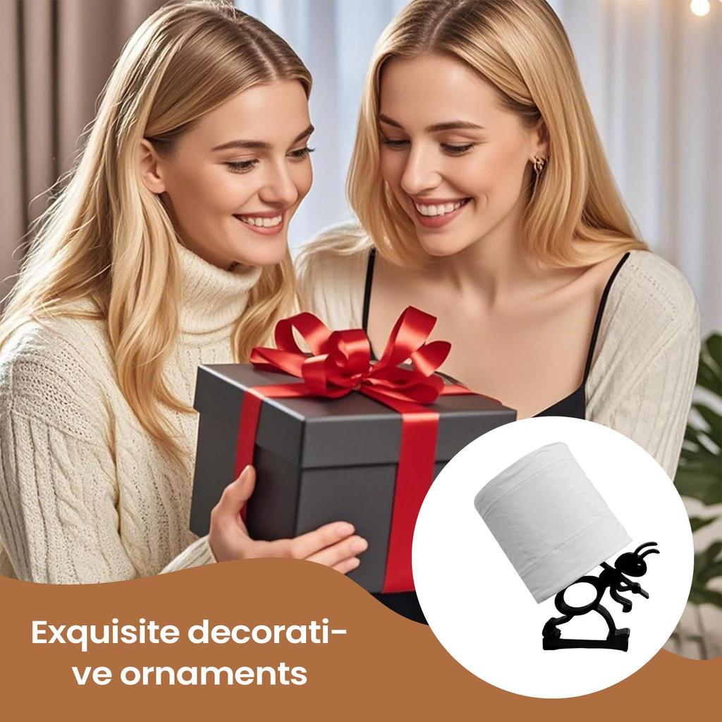 New Cute Funny Black Ant Shape Toilet Paper Holder 3D Printed Toilet Paper Holder Bathroom Decor For Bathroom Kitchen RV Camping