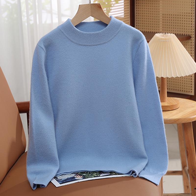 A-Point Children's Pure Wool Sweater - Autumn/Winter Round Neck Pullover for Boys and Girls