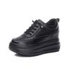 2026 Women's Wedge Platform Thick Sole Casual Shoes - Height-Boosting, All-Season White Flats with Extra Velvet