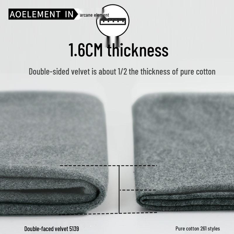 Herren High Waist Plus Samt Thermohose - Dick, warm und dehnbar für Herbst und Winter.