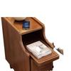Solid Wood Ultra-Narrow Bedside Table with Storage