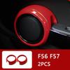 Auto Innenraum ABS Kunststoff Dekorationsabdeckung Roter Modifizierter Aufkleber für BMW MINI Cooper S F54 F55 F56 F57 F60 CLUBMAN Autozubehör