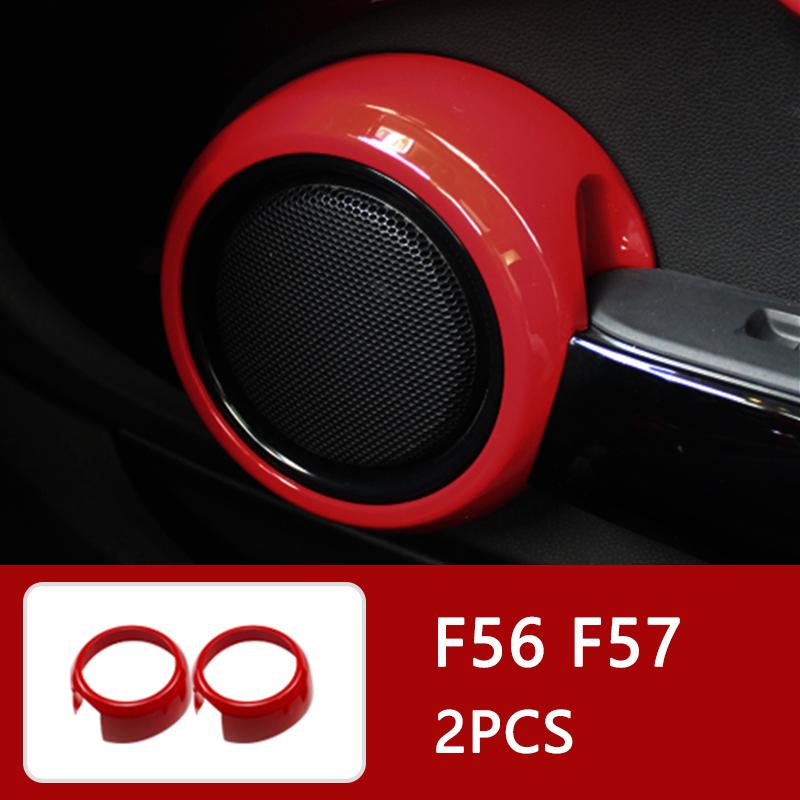 Auto Innenraum ABS Kunststoff Dekorationsabdeckung Roter Modifizierter Aufkleber für BMW MINI Cooper S F54 F55 F56 F57 F60 CLUBMAN Autozubehör