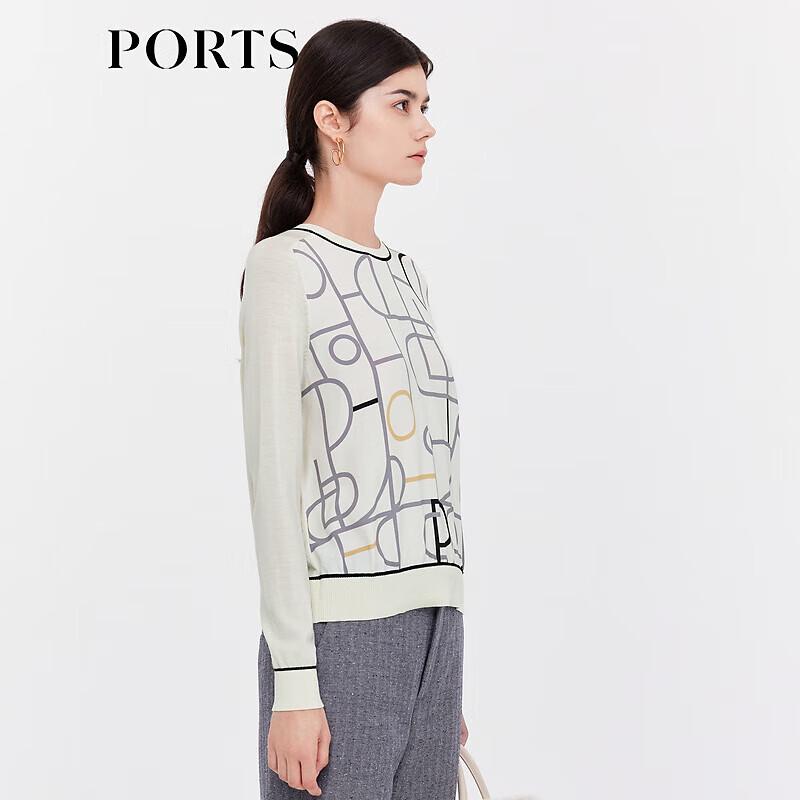 Ports Women's Logo Jacquard Knit Sweater