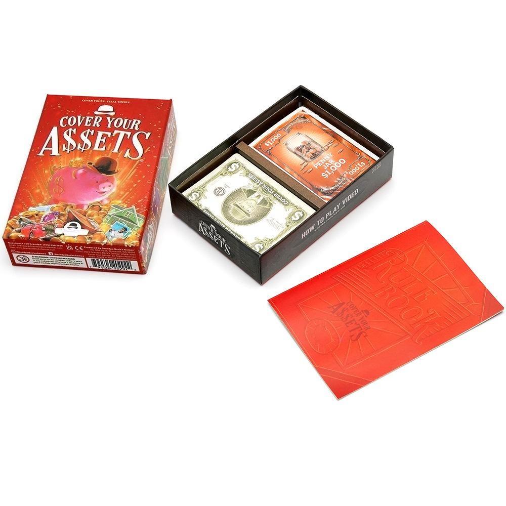 Cover Your Assets Card Family Party Entertainment Playing Board Game Cards Gift