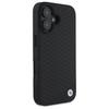 BMW Bmhmp16S23Rddk Iphone 16 6.1        Black Hardcase Sign Leather Diamond Metal Logo Magsafe
