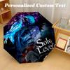 Portable Auto Folding Umbrella,Solo Leveling 8 Rib Waterproof Umbrella For Camping Commute