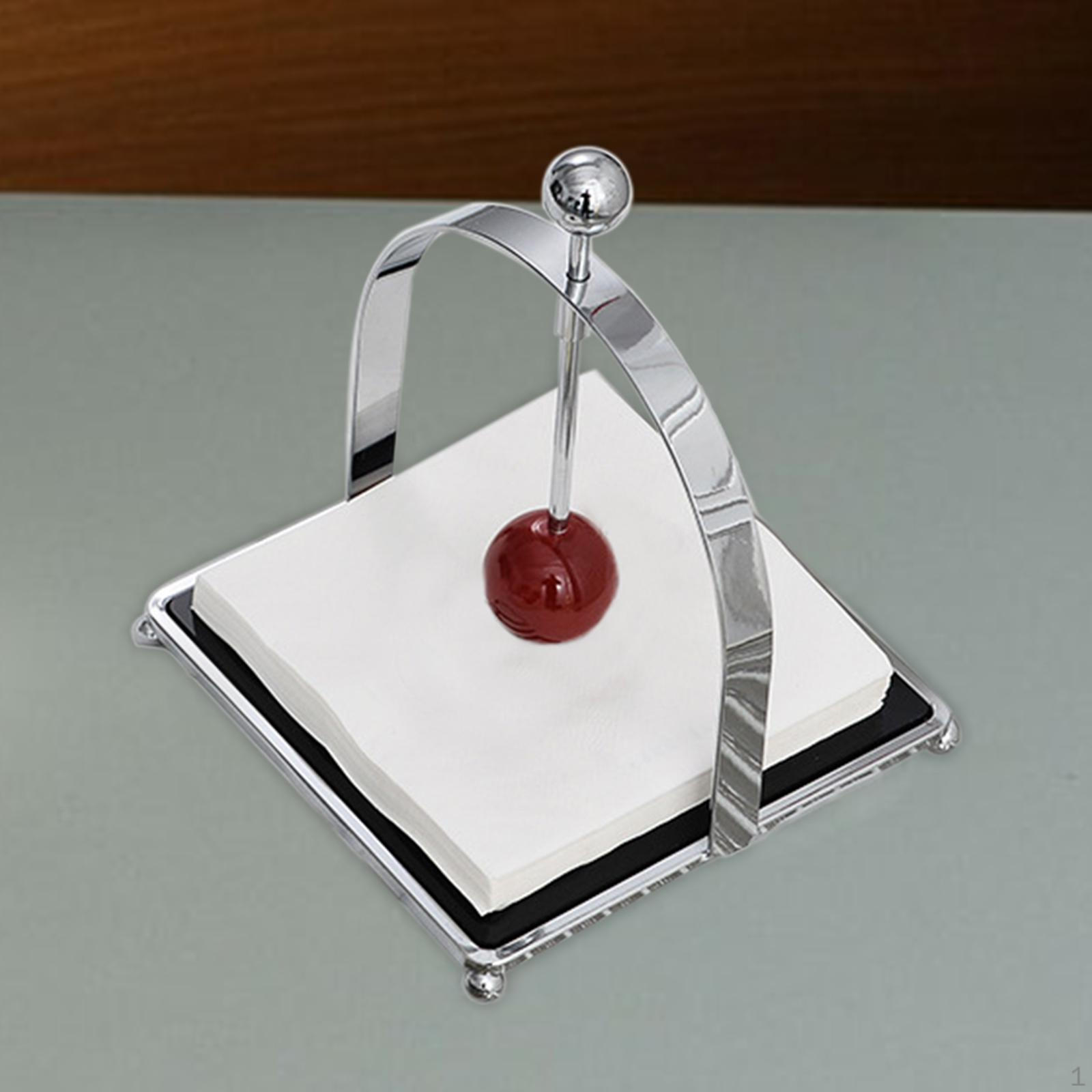 

Бытовые держатели для салфеток, стойка для диспенсера салфеток с шариковой подставкой для кафе чёрный