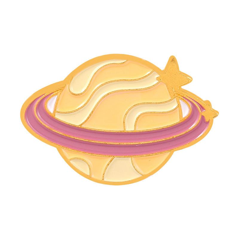 High-quality Alloy Colorful Planet Brooch Cosmic Star Pin For Fashion Lovers