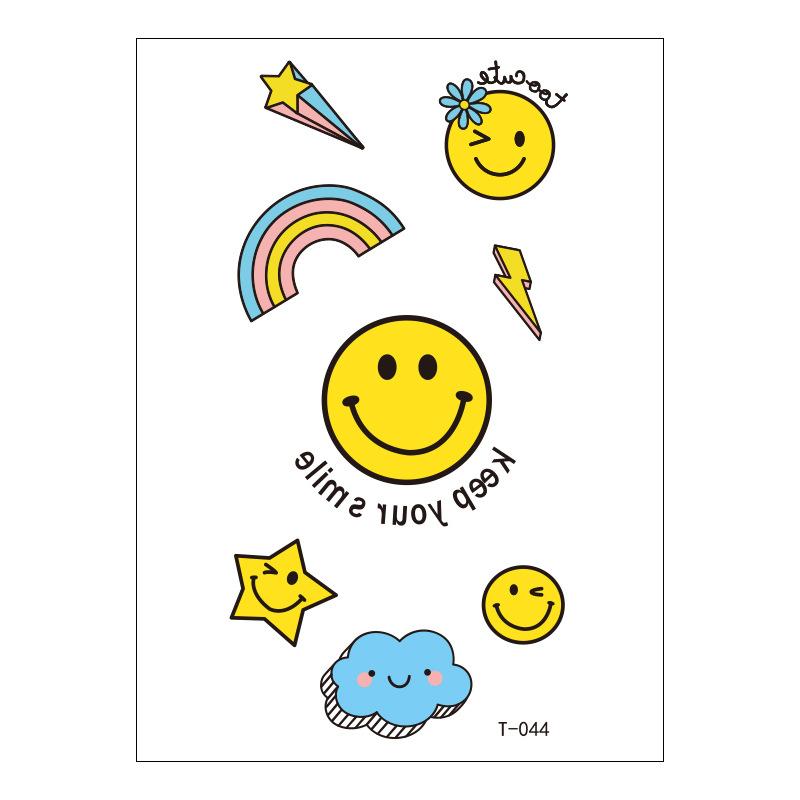 Schönheitsaufkleber Cartoon Tattoo Aufkleber Niedlicher Temporärer Tattoo Aufkleber Klein Frisch Wasserdichter Tattoo Aufkleber