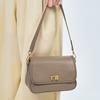 Bag women's new leather women's bag retro simple temperament shoulder bag versatile commuter small square bag women