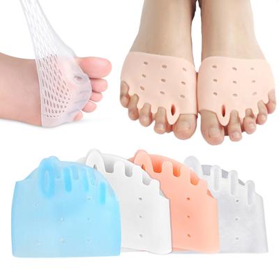 1 paio di separatori per dita in silicone per donne, distanziatori di supporto per dita sovrapposte, correttore per l'avampiede per alleviare il dolore plantare