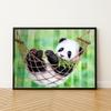 Malowanie Po Numerach Z Ramą Obrazy Do Malowania - Urocza Panda 50X40 Cm