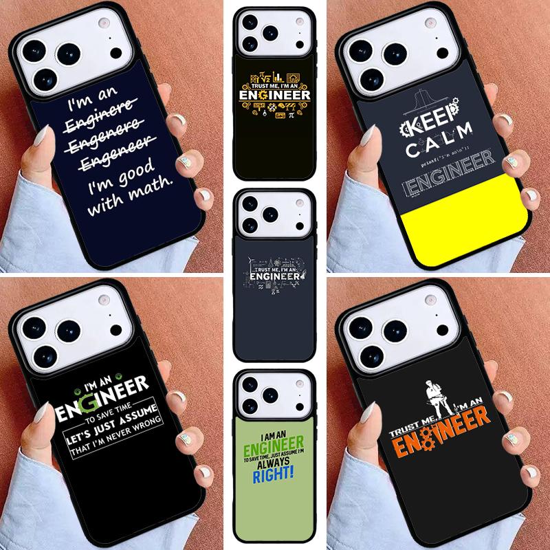 I M An Engineer I M Good At Maths Phone Case for iPhone 16e 15 14 13 12 17 Pro Max Plus Air 17pro Cover Coque