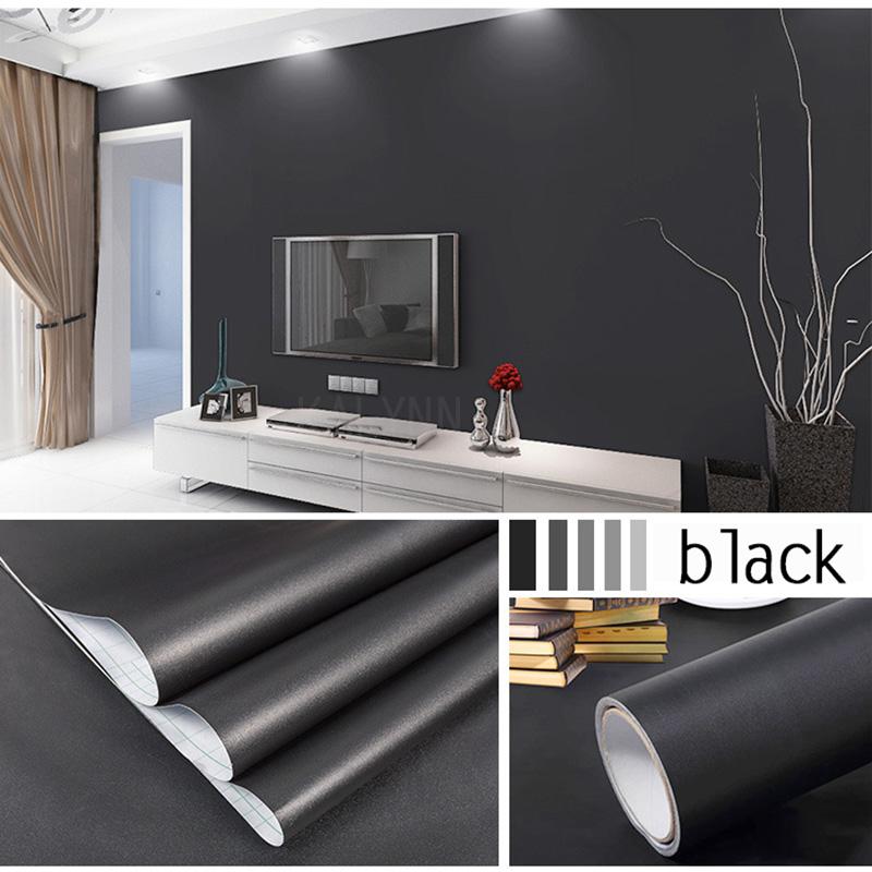Width Peel and Stick Wallpaper Solid Color Contact Paper Self-Adhesive Sticker Wall Furniture Covering Vinyl Rolls 1-10m