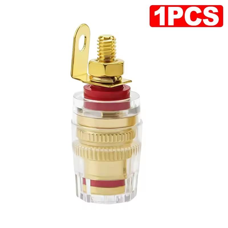 Banana Plug Connector Audio Jack Socket 4mm Binding Post For Amplifier Speaker Terminal Board Gold Plated Consumer ElectronicsGood product