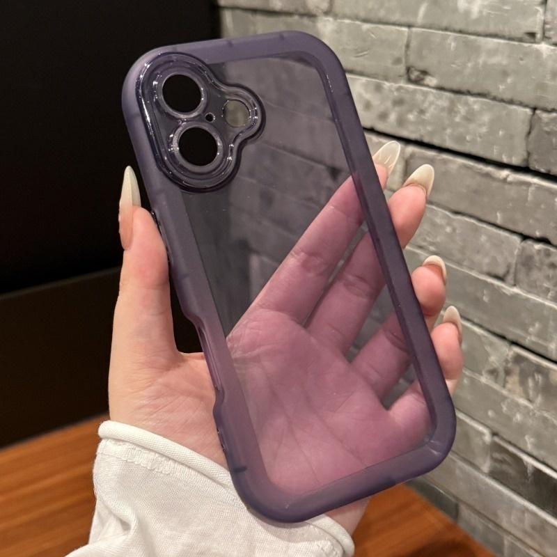 Luxury Transparent Candy Phone Case For iPhone 11 12 13 14 15 16 Pro Max Shockproof Clear Bumper Cases Cover