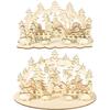 DIY Christmas Wooden Toy Xmas Funny Party Desktop Decoration Christmas Wooden Ornaments Three-dimensional Kids Toy Decoration