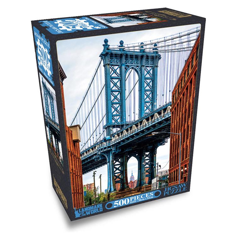 500 Piece Jigsaw Puzzle - Manhattan Bridge, Popular Korean Puzzle