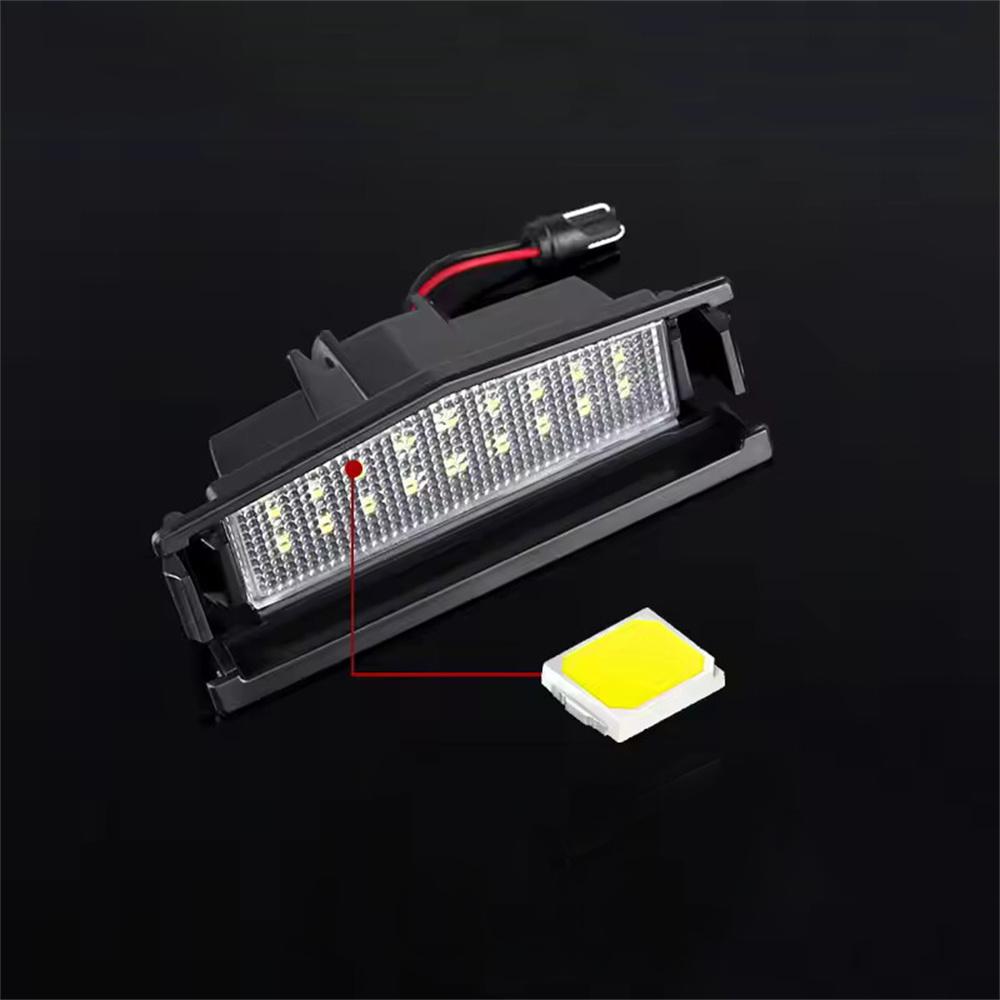 2 Pcs Car White LED License Plate Lights Tag Lamp For Mazda MX5 Miata 2016-2022