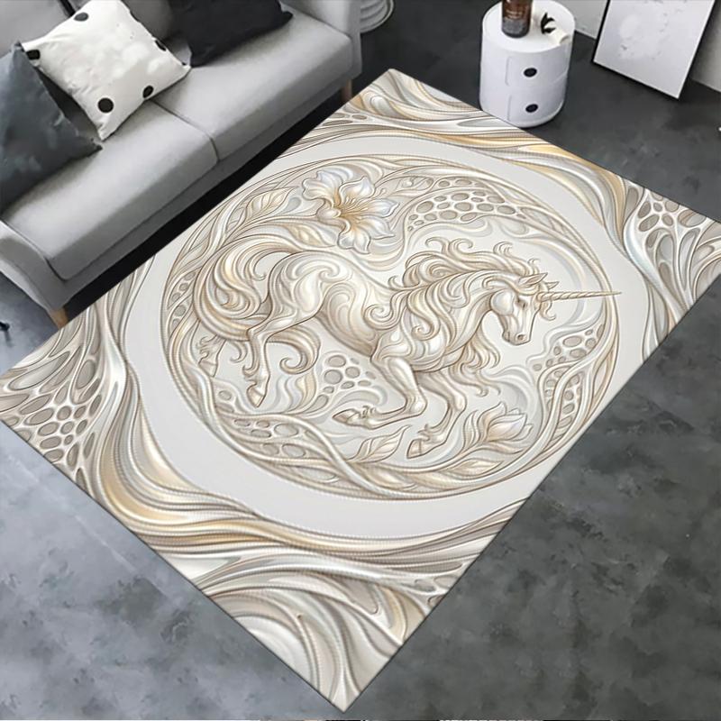 

2025 New Unicorn Animal Carpet Rug for Living Room Bedroom Home Sofa Decoration,Kids play Non-slip Floor Mat141 40x60cm( 15x23in )